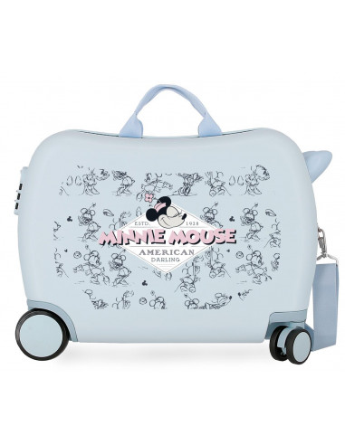 2959821 ABS ROLLING SUITCASE 4W.(2 MULTID.) MINNIE AMERICAN